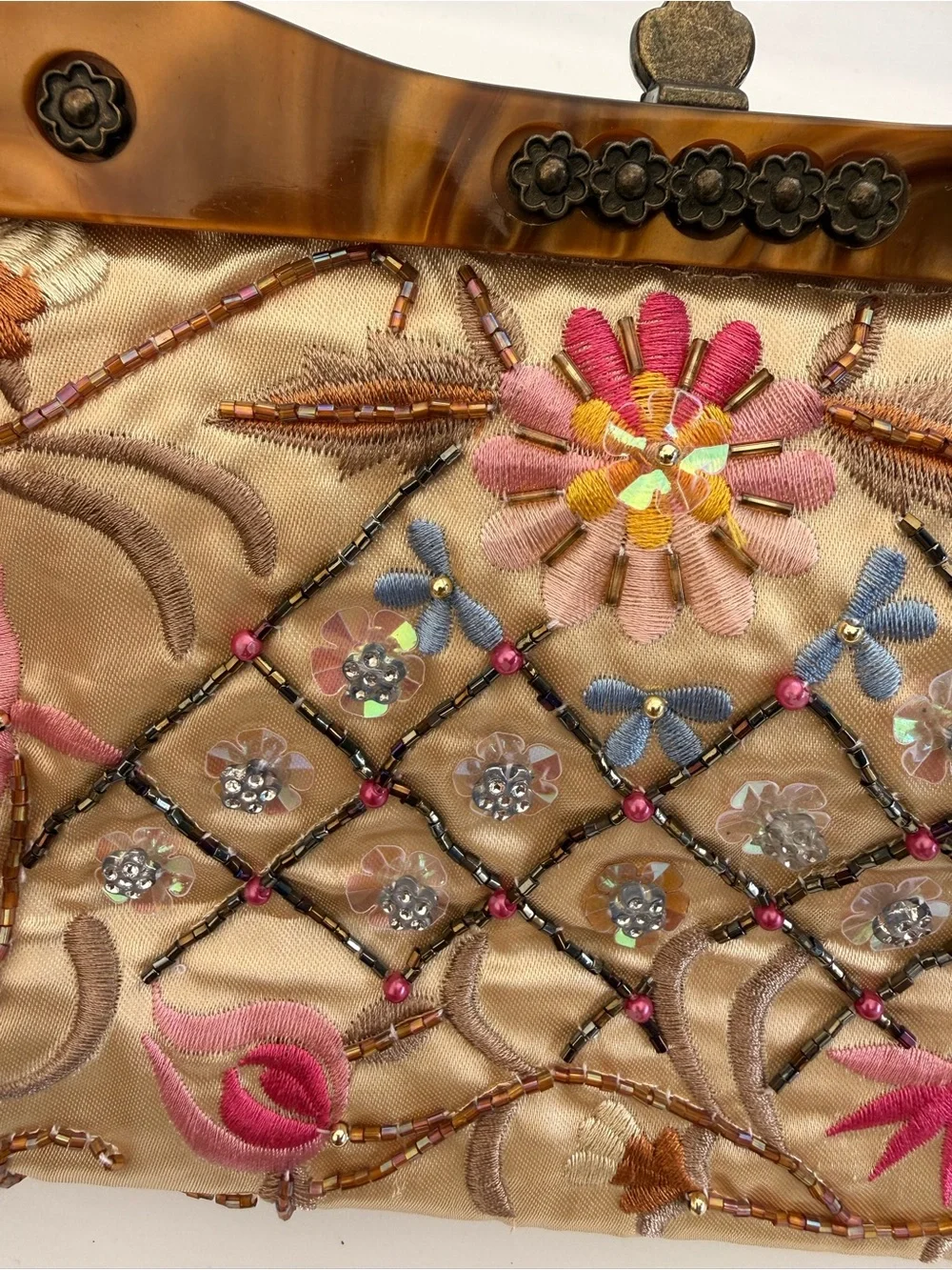 Victorian style beaded purse